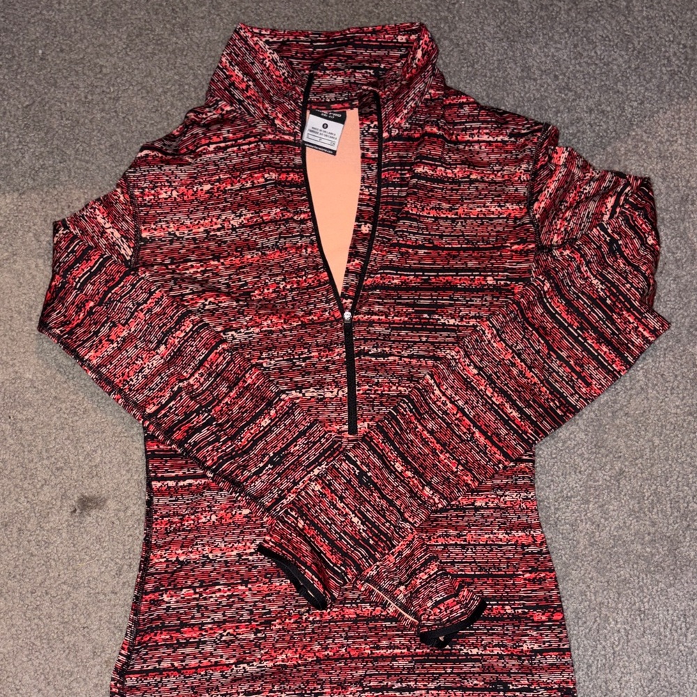 Nike Women's Red and Black Sweater